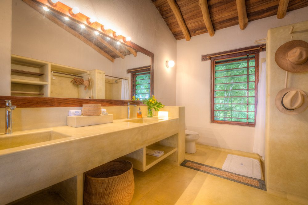 The bathroom in bedrooms two, three and four